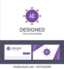 Creative Business Card and Logo template Advertising, Submission, Advertising Submission, Ad Vector Illustration. Vector Icon Template background