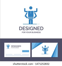 Creative Business Card and Logo template Ability, Human, Multitask, Organization Vector Illustration. Vector Icon Template background