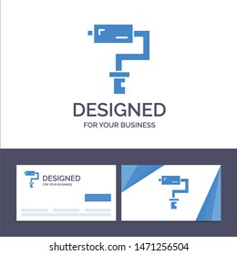 Creative Business Card and Logo template Paint Roller, Brush, Painter, Tool Vector Illustration. Vector Icon Template background
