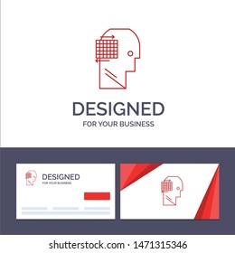 Creative Business Card and Logo template User, Think, Success, Business Vector Illustration. Vector Icon Template background