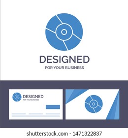 Creative Business Card and Logo template Cd, Dvd, Disk, Device Vector Illustration. Vector Icon Template background