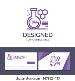 Creative Business Card and Logo template Chemistry, Lab, Chemistry Lab, Education Vector Illustration. Vector Icon Template background
