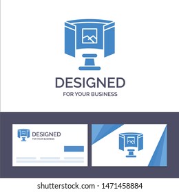 Creative Business Card and Logo template Future, Glasses, Science, Technology Vector Illustration