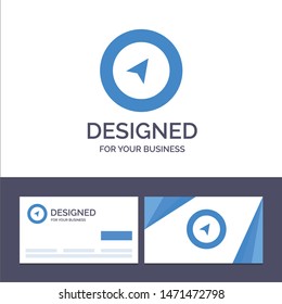 Creative Business Card and Logo template Map, Navigation, Location Vector Illustration