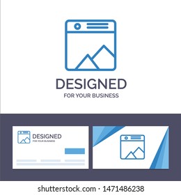 Creative Business Card and Logo template Image, Photo, Gallery, Web Vector Illustration