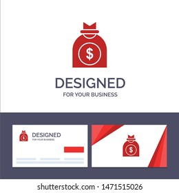 Creative Business Card and Logo template Capital, Money, Venture, Business Vector Illustration