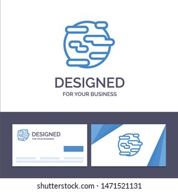 Creative Business Card and Logo template Environment, Help, Pollution, Smoke, World Vector Illustration