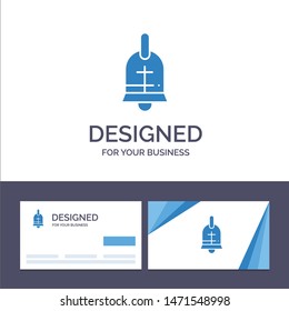Creative Business Card and Logo template Ball, Ring, Easter, Holiday Vector Illustration