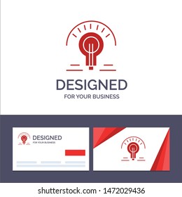 Creative Business Card and Logo template Bulb, Light, Light Bulb, Tips Vector Illustration