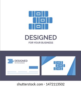 Creative Business Card and Logo template Education, Notebook, Stationary Vector Illustration