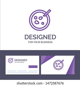 Creative Business Card and Logo template Petri, Dish, Analysis, Medical Vector Illustration