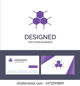 Creative Business Card and Logo template Molecular, Structure, Medical, Health Vector Illustration