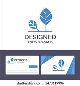 Creative Business Card and Logo template Earth, Eco, Environment, Leaf, Nature Vector Illustration