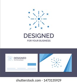 Creative Business Card and Logo template Fire, Holiday, Easter Vector Illustration