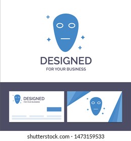 Creative Business Card and Logo template Alien, Galaxy, Space Vector Illustration