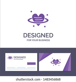 Creative Business Card and Logo template Heart, Love, Valentine, ValentineÃ¢â‚¬â„¢s Day Vector Illustration