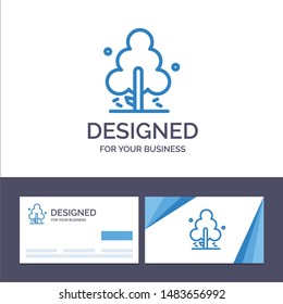 Creative Business Card and Logo template Nature, Pine, Spring, Tree Vector Illustration