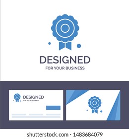 Creative Business Card and Logo template Certificate, Medal, Quality Vector Illustration