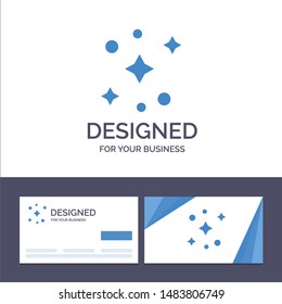 Creative Business Card and Logo template Galaxy, Space, Stars Vector Illustration