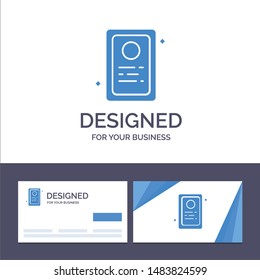 Creative Business Card and Logo template Assignment, Job Application, Test Vector Illustration