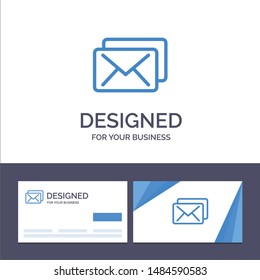 Creative Business Card and Logo template Business, Mail, Message Vector Illustration. Vector Icon Template background