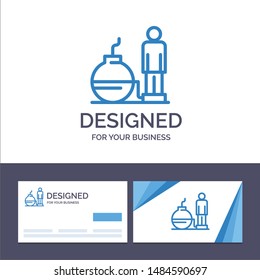 Creative Business Card and Logo template Business, Debt, Modern, Problem Vector Illustration. Vector Icon Template background