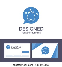 Creative Business Card and Logo template Chat, Career, Education, Motivation, Training Vector Illustration. Vector Icon Template background