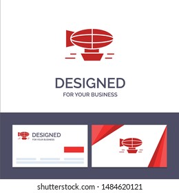 Creative Business Card and Logo template Air, Balloon, Balloon, Filled, Holiday, Travel Vector Illustration. Vector Icon Template background
