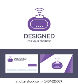 Creative Business Card and Logo template Device, Security, Wifi, Signal Vector Illustration. Vector Icon Template background