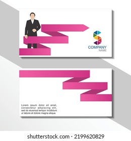 Creative business card and Business logo template for Manager, Employee, Doctor, Person, Business Man. Visiting Cards vector design.