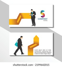 Creative business card and Business logo template for Manager, Employee, Doctor, Person, Business Man. Visiting Cards vector design.