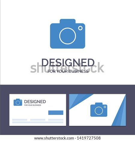 Creative Business Card and Logo template Twitter, Image, Picture, Camera Vector Illustration