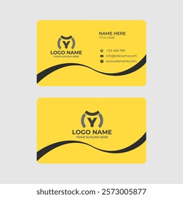 Creative Business Card with Minimalist Vector Artwork