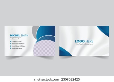  creative business card and name card,horizontal simple clean template vector design, layout in rectangle size.