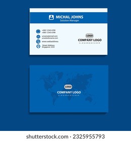 creative business card and name card,horizontal simple clean template vector design
