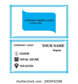 creative business card and name card, horizontal simple clean template vector design, layout in rectangle size. Creative and Clean Double-sided Business Card Template.