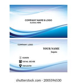 creative business card and name card, horizontal simple clean template vector design, layout in rectangle size. Creative and Clean Double-sided Business Card Template.