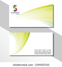 creative business card and name card, horizontal simple clean pattern vector design, rectangle size layout