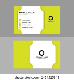 creative business card and name card horizontal simple clean template vector design