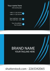 tarjeta comercial creativa en plantilla de fondo