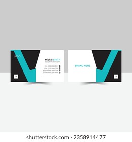 tarjeta de negocio creativa y plantilla limpia simple.  
diseño vectorial, diseño en rectángulo. Moderna plantilla de tarjeta de visita ligera simple con interfaz de usuario plana.