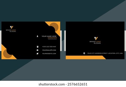 creative business card simple design, vector layout