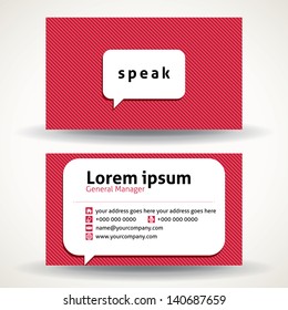 creative business card template