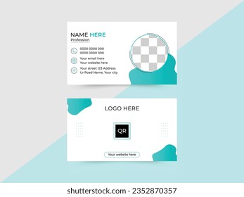 
 plantilla creativa de tarjeta de visita, diseño limpio Diseño de tarjeta de visita, diseño limpio Diseño de tarjeta de visita diseño simple diseño de un vector limpio, combinación de tarjetas de visita
