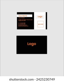 Creative Business Card Template. Creative and Clean Business Card Template . 
Flat Style Vector Illustration.