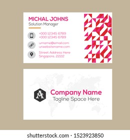 creative business card template design