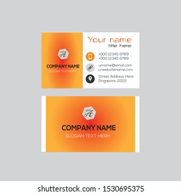 creative business card template design