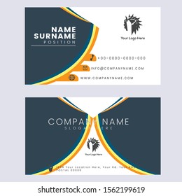 Creative Business Card Template Design.