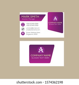 creative business card template design