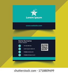 Creative business card template design.